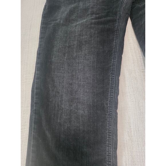 Faconnable Jeans Men's 34R Corduroy Pants Dark Gray Distressed Cotton French - Picture 8 of 15